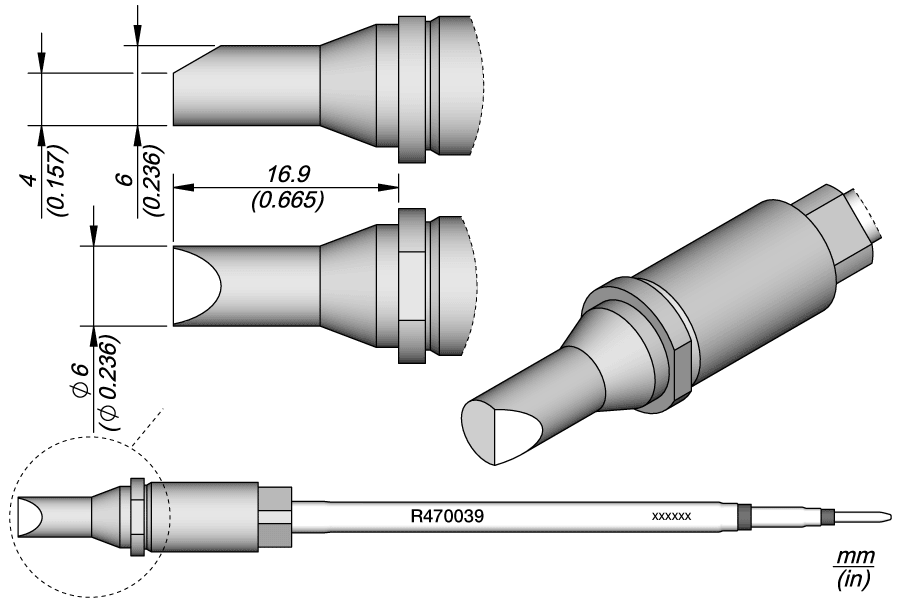 R470039 - Bevel Cartridge Ø 6